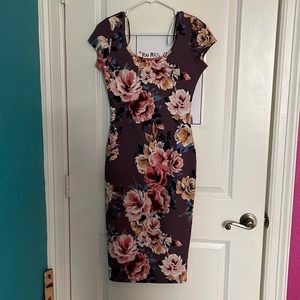 Floral short sleeve dress